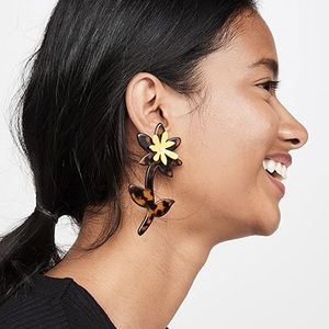 Baublebar Resin Daisy Flower Drop Earrings